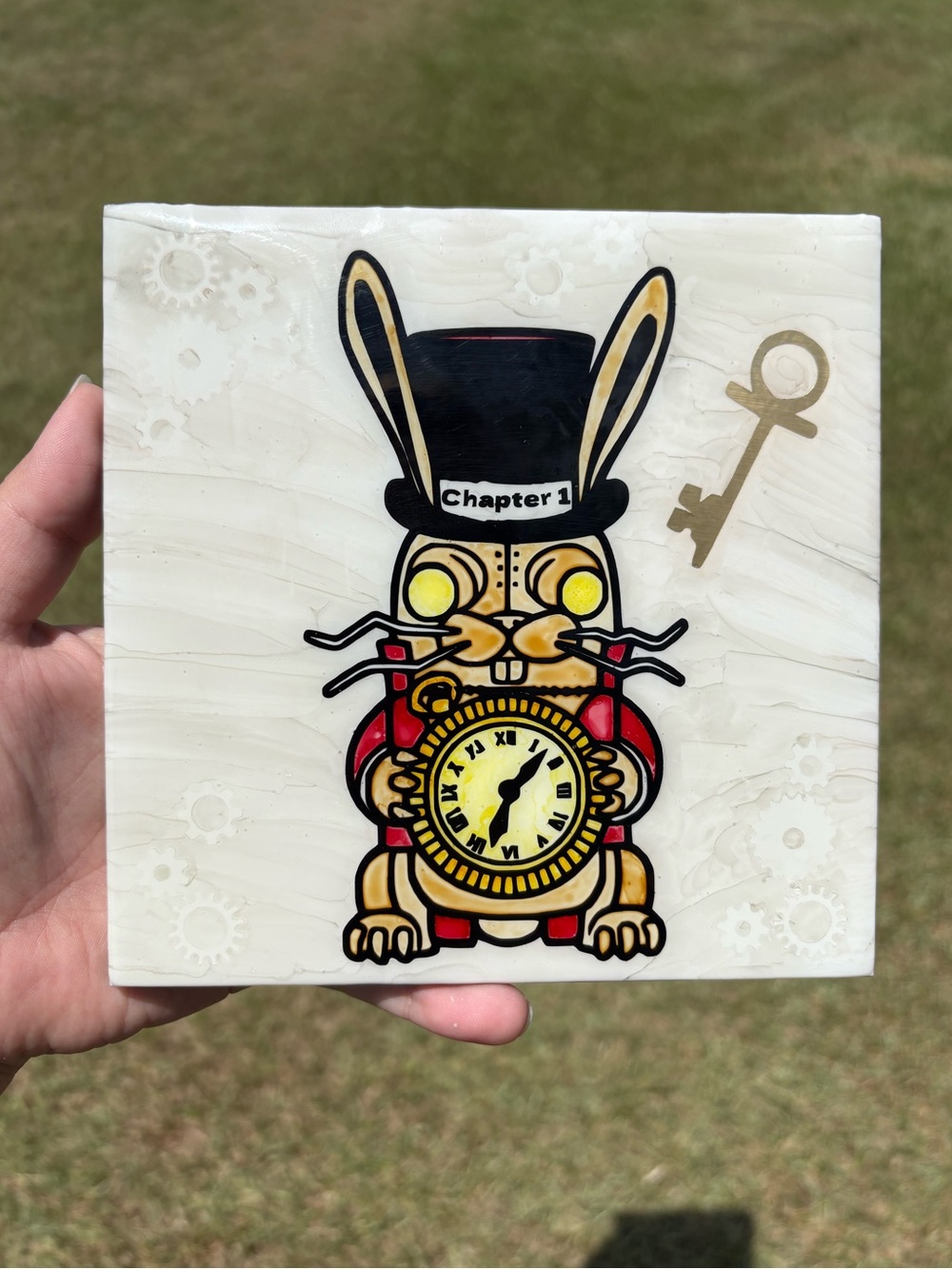 Alice Madness Returns Inspired Decorative Hexagon - Hatter’s Domain Chapter 1